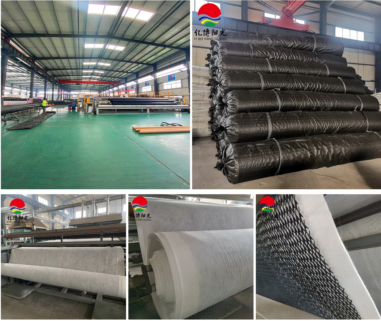 Composite drainage nets production line